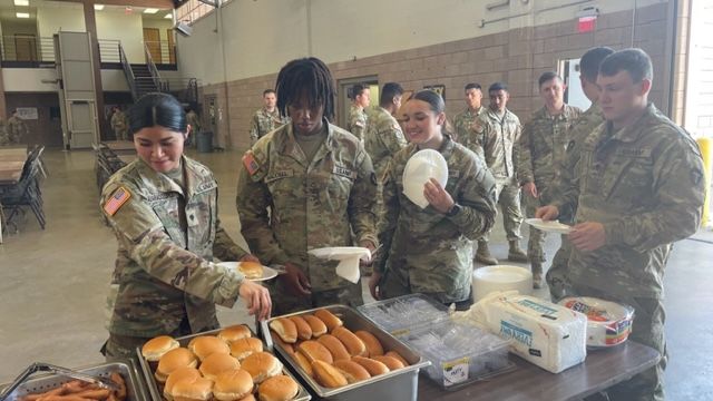 On Sunday, June 25, 2023, VFW 2195 generously organized a cookout at the Wylie NG Armory to honor and celebrate the Wylie National Guard, creating a warm and festive atmosphere for the occasion. The event featured food donated by Tom Thumb in Allen, Texas. 